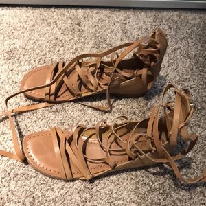 Belle by Sigerson Morrison Strappy tan sandals